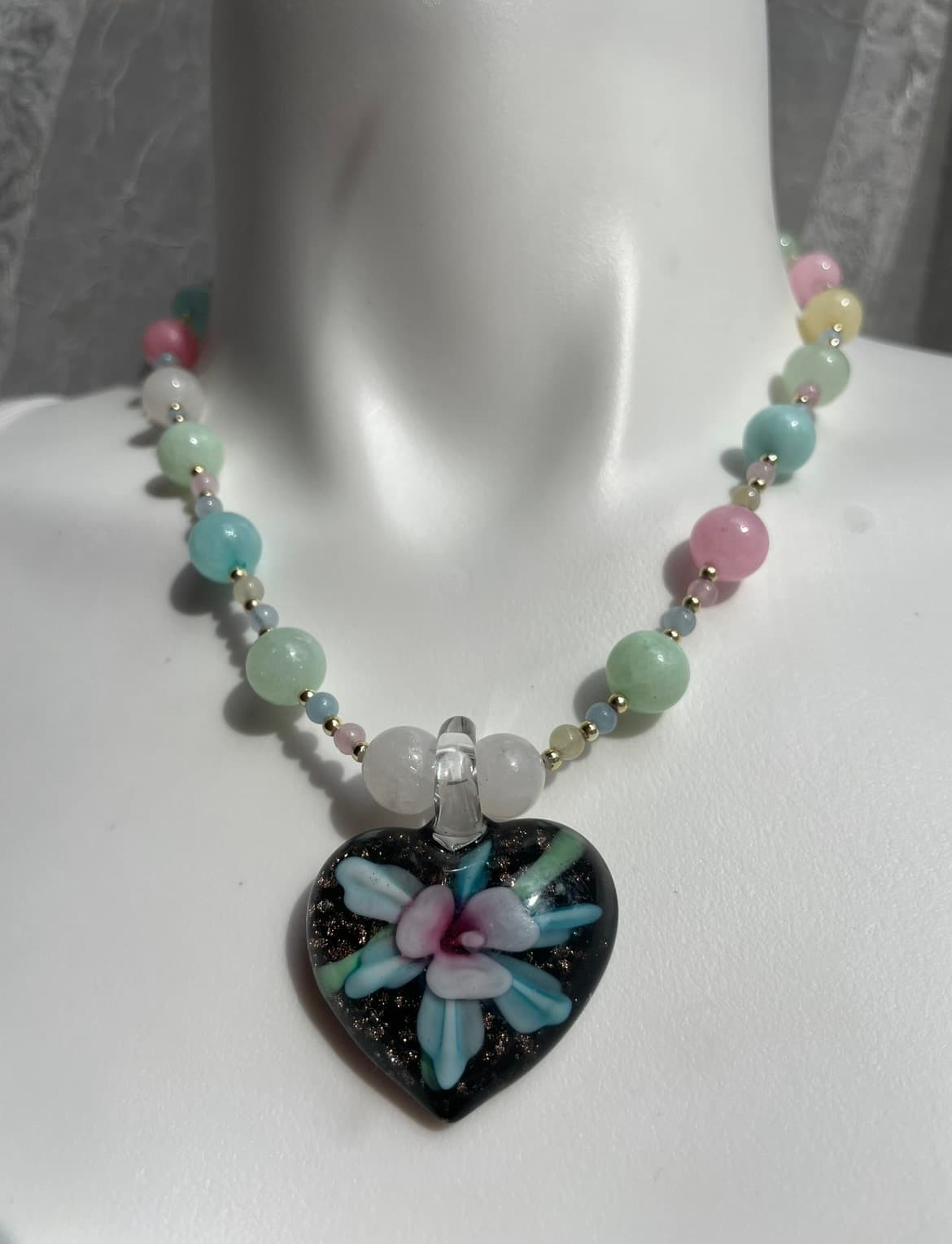 Glass Heart Necklace