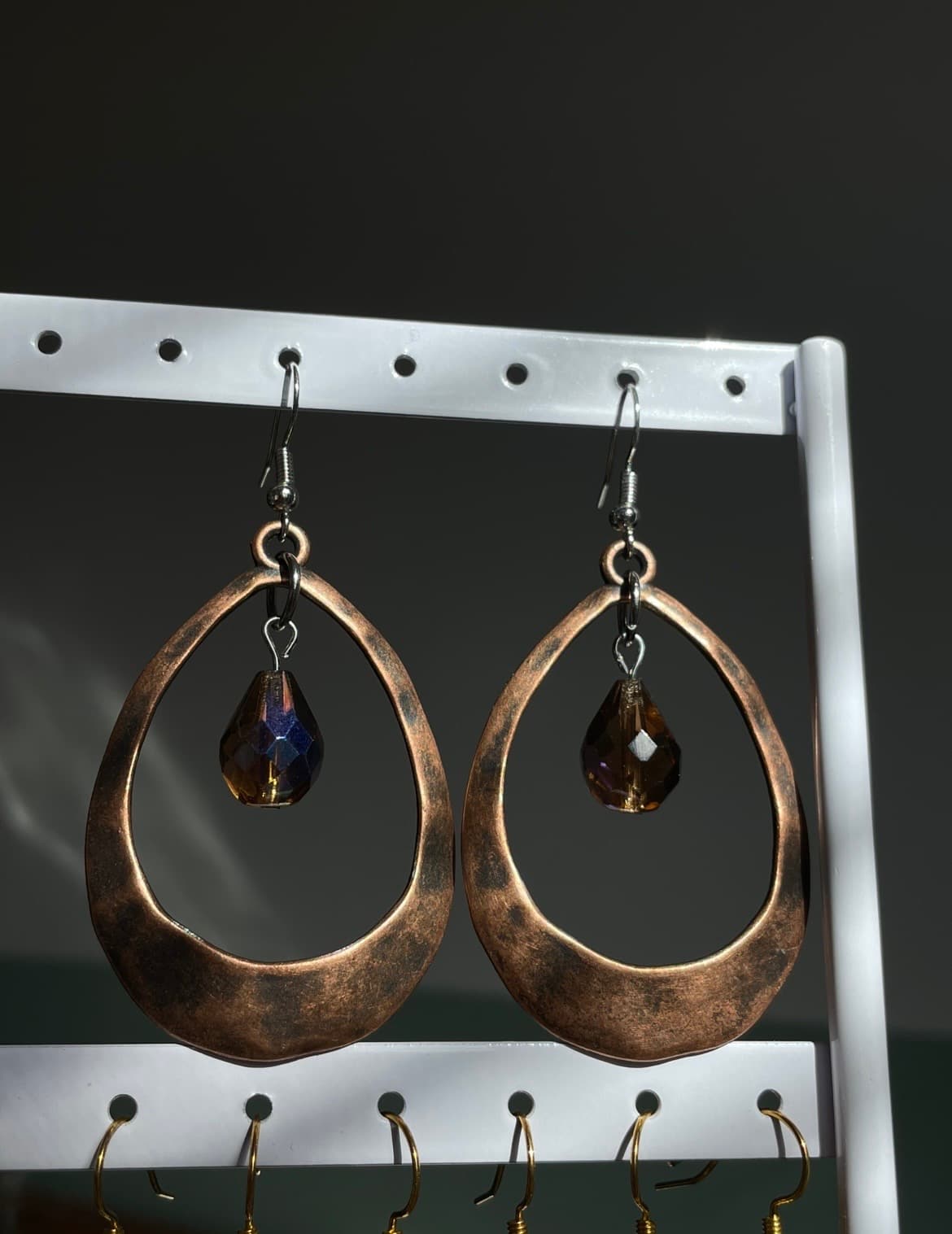 Copper Tears Earrings
