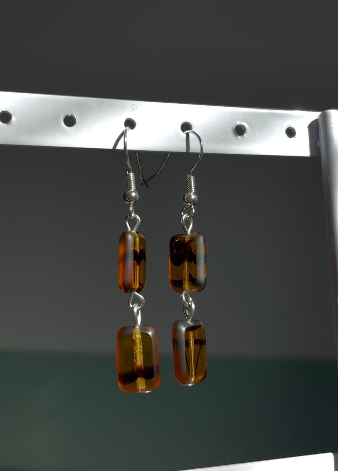 Tiger Square Earrings