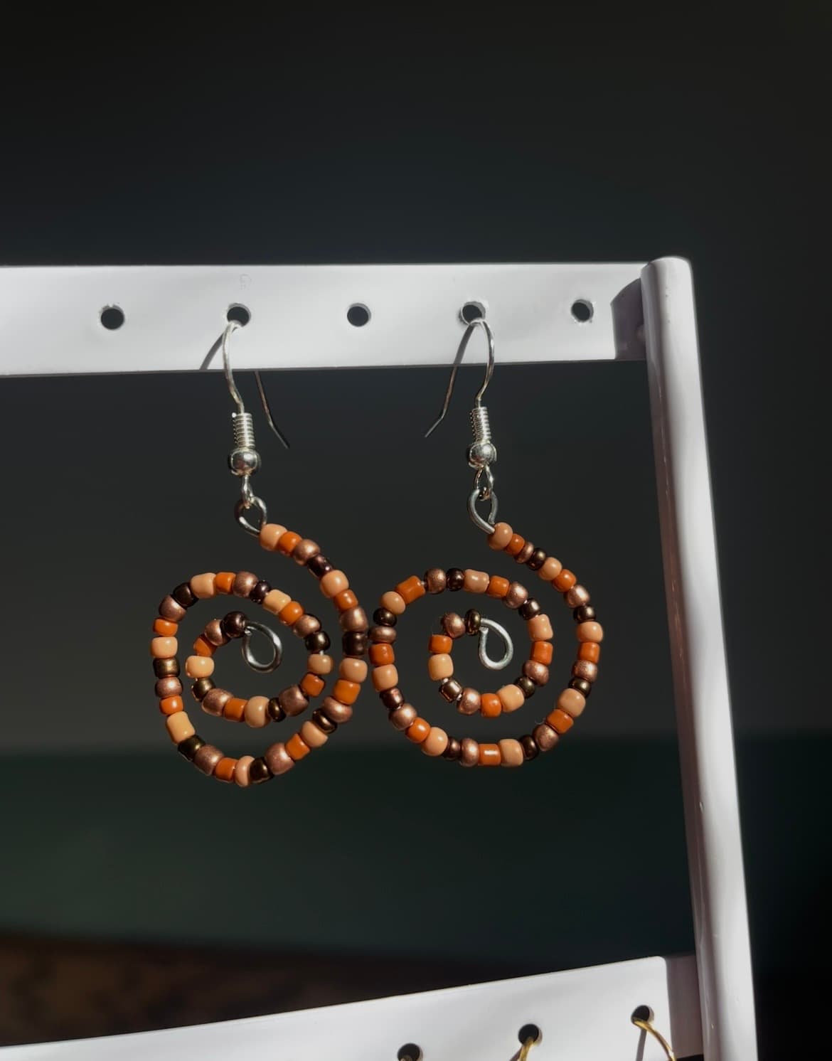 Peanut Butter Swirl Earrings