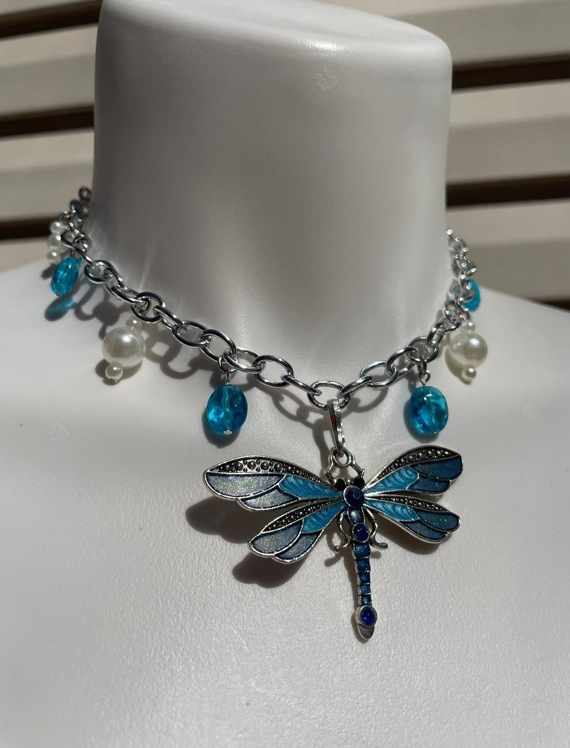 Lakeside Dragonfly Necklace detail 1