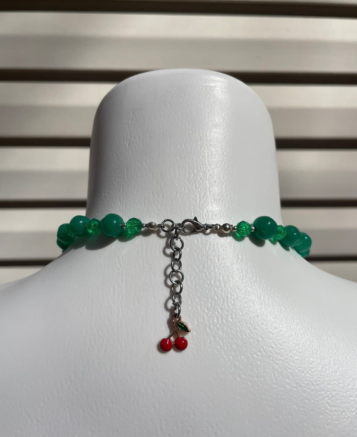 Green Aventurine Dragonfly Necklace detail 4