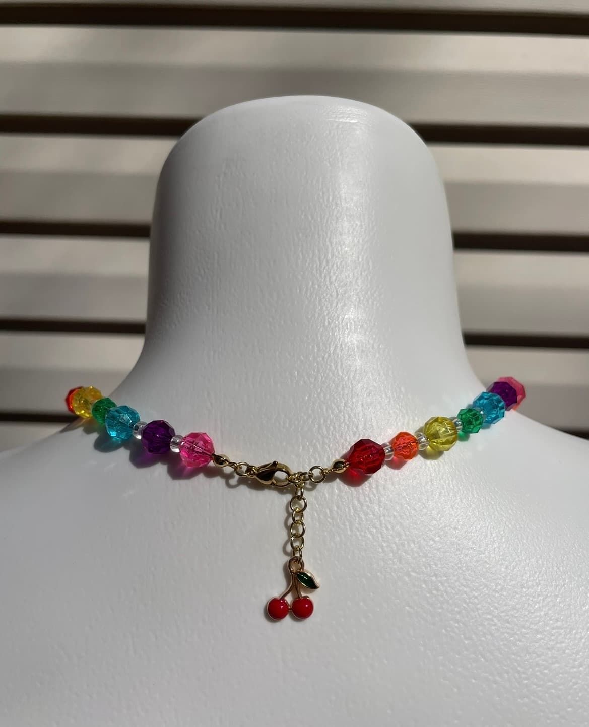 Rainbow Disco Necklace detail 3