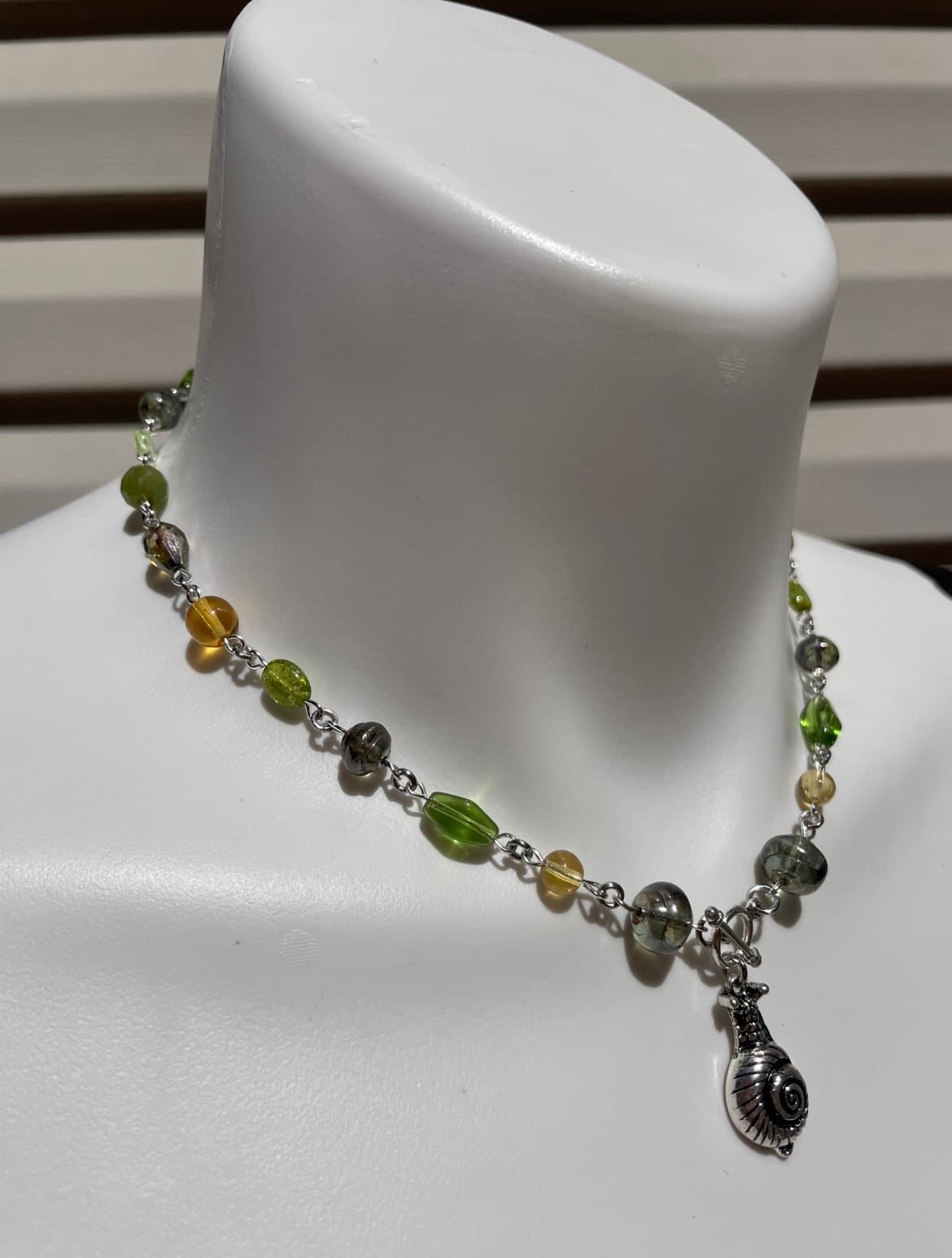 Forest Snail Necklace detail 1