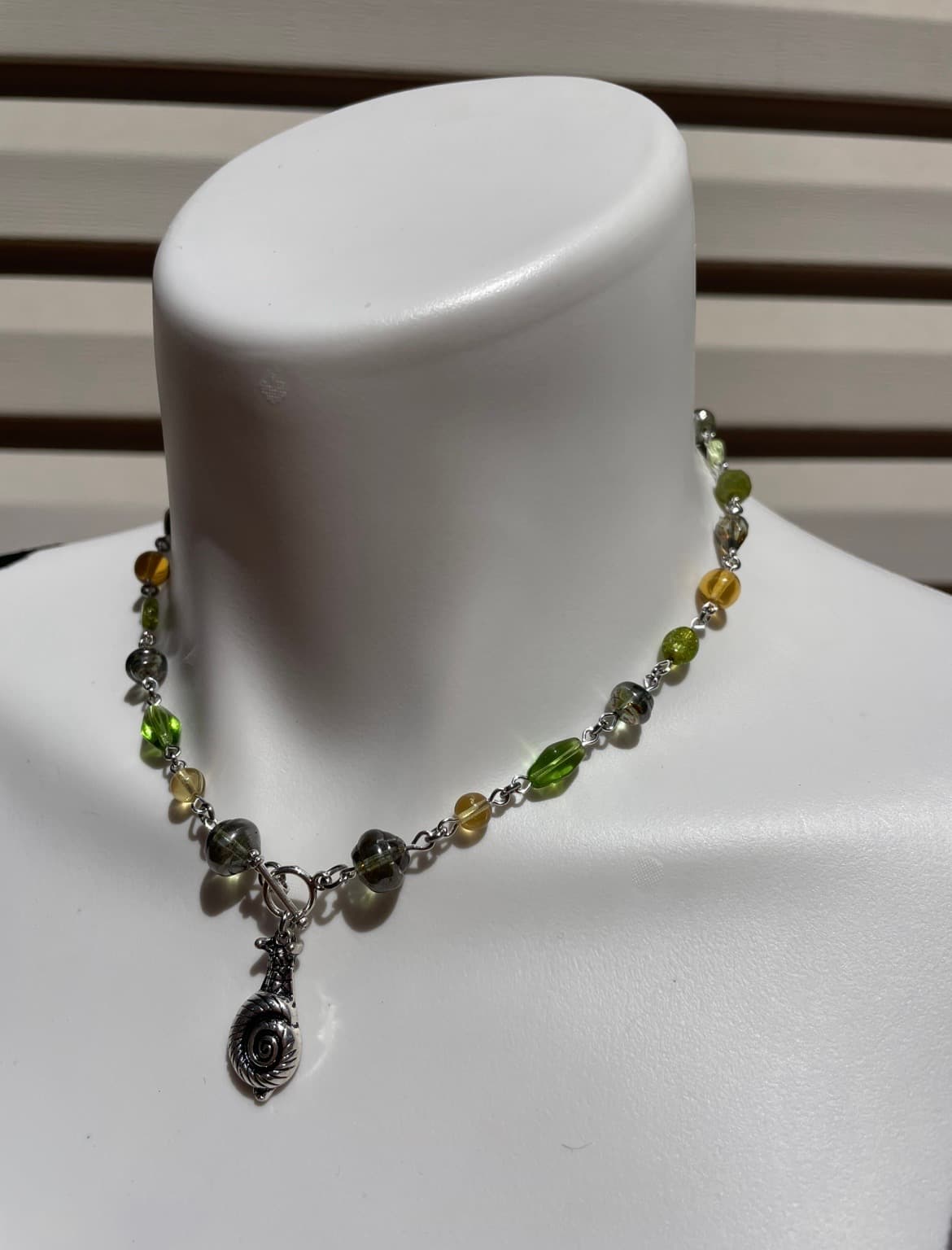 Forest Snail Necklace detail 2