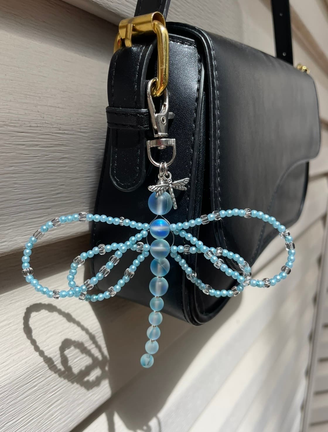 Beaded Dragonfly Keychain