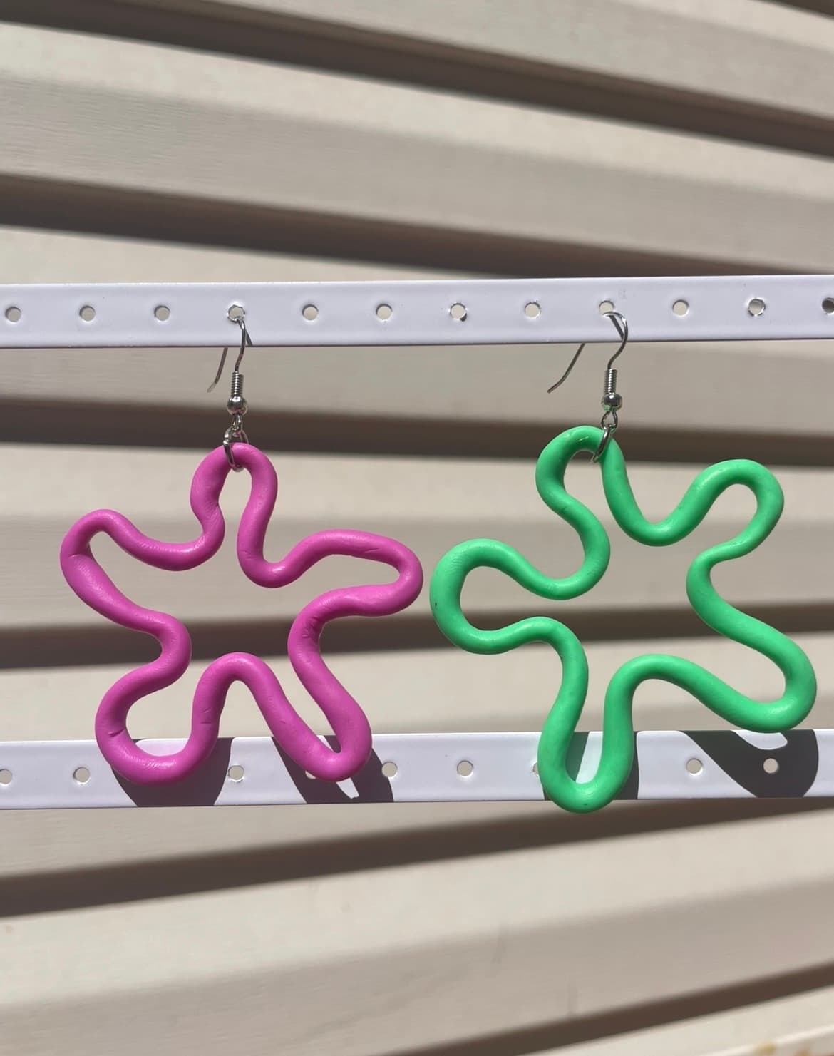 Clay Spongebob Clouds Earrings