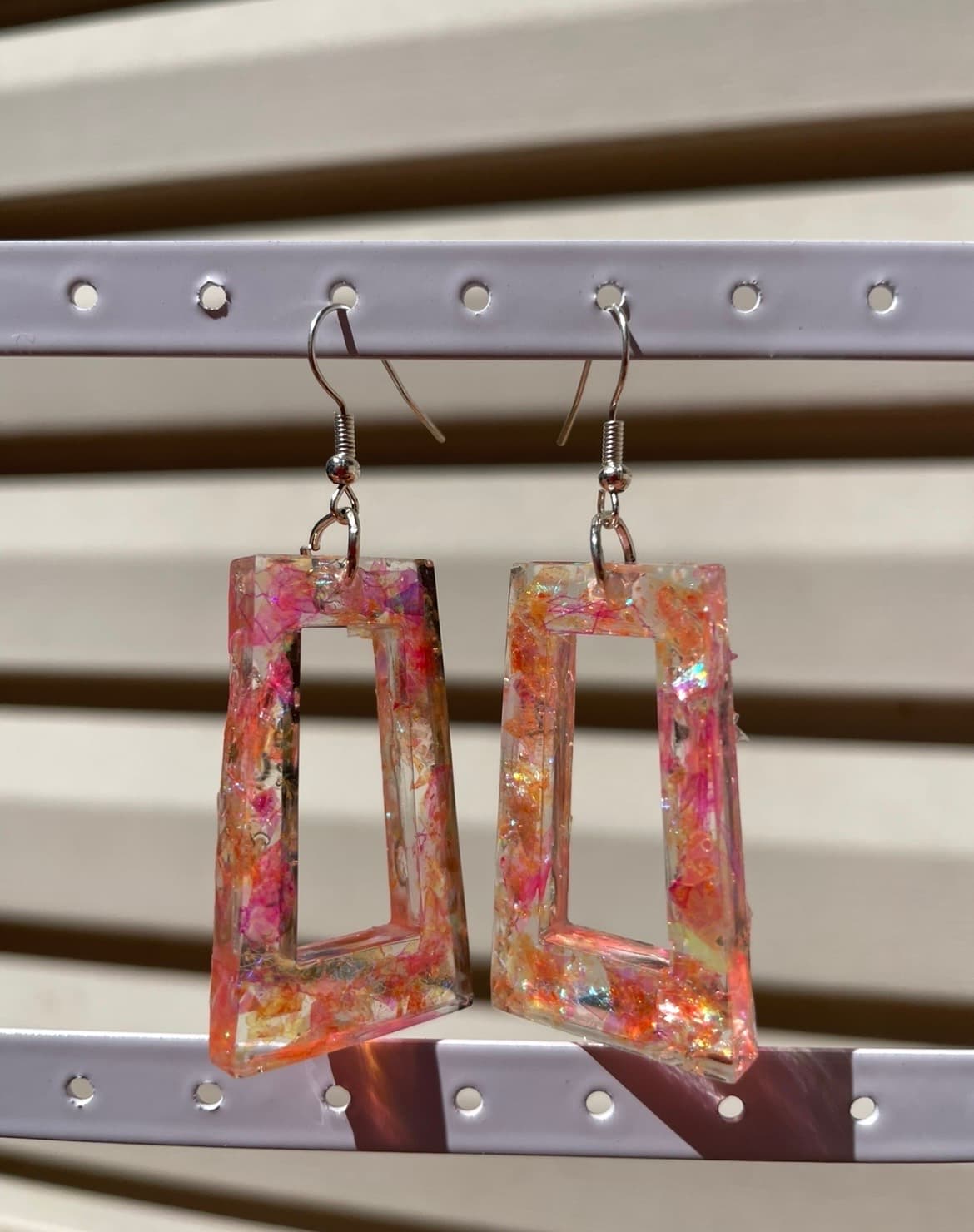 Sparkly Resin Earrings