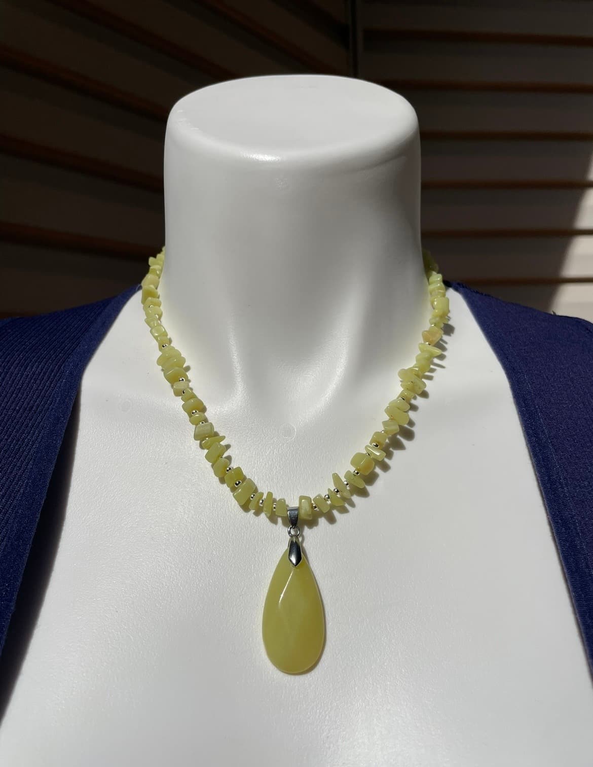 Yellow Jade Necklace