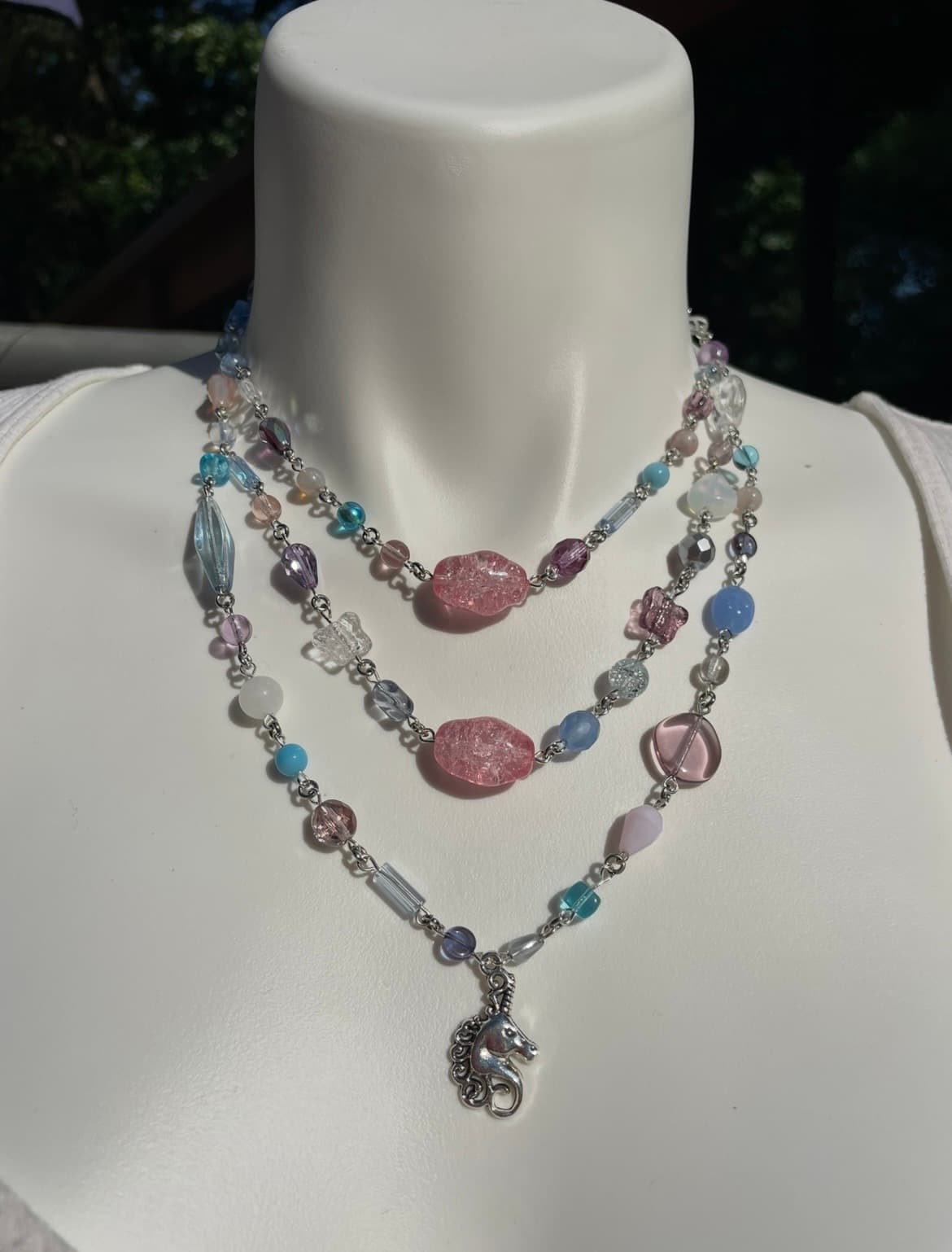 Unicorn Vomit Stacked Necklace