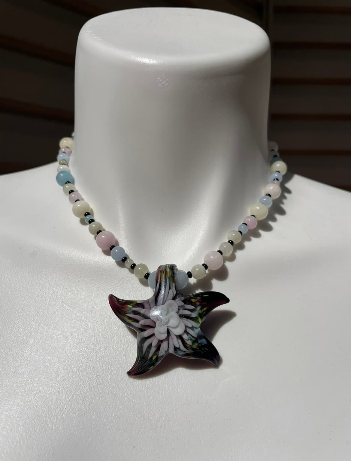 Glass Starfish Necklace