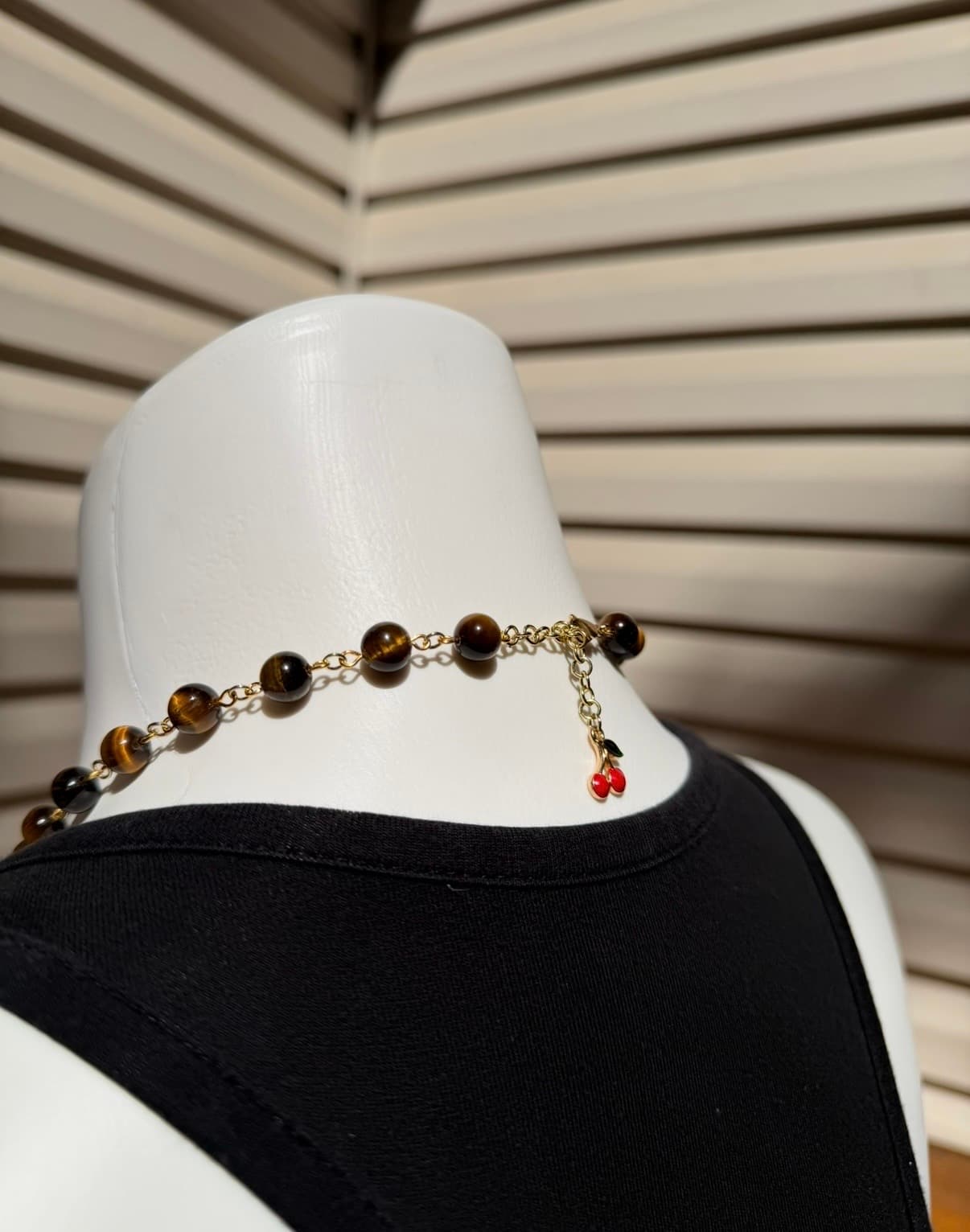 Tigers Eye Moon Necklace detail 4